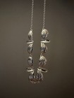 Vintage Nefrom Finland 925 Sterling Silver Leaf Necklace Scandinavian Modernist 
