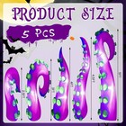 5 Pcs 5 Ft Halloween Inflatable Lighted Giant Octopus Tentacle Build In Led