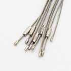 Wholesale 100pcs 6  Stainless Steel Wire Cable Keychain Key Chains Rings Bulk Us
