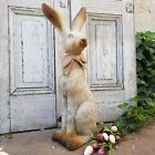 Rustic Resin Tall Garden Bunny Rabbit Figurine Statue 24 