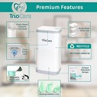 Odor Locking Blocking Control Diaper Pail White   Over 12 Months Refill Bag Supp