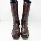 Vintage Biltrite Brown Leather Harness Boots Men s Size 8 5e Wide Vguc Pull On