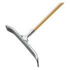 Industrial Curved Floor Squeegee With Scraper Edge Galvanized Steel With 24 In 