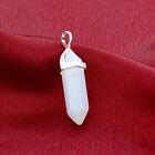 Double Terminated Hexagonal Bullet Point Gemstone Pendulum Pendant