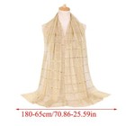 Women s Shining Gold Scarf Hijab Scarves Shawl Glitter Muslim Wraps Muffler