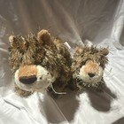 Ganz Webkinz Plush Stuffed Animal Lot Leopard And Tiger Ages 3-7 Years 3-4 4-7