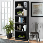 Bookshelf Storage Bookcase Shelf Home 5-tier White Black Espresso Stylish