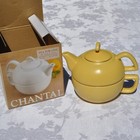 Canary Yellow Stoneware Teapot Tea For One Chantal Single Serve 92-tpc10 13oz