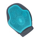 Horse Washing Mitten Grooming Brush Silicone Pet Hair Massage Scrubber Glove