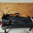 Aker Leather Police Duty Belt Equipment W  Holster And Pouches Size 34