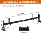 Cargo Van Roof Ladder Rack 3 Bar For 2015-2024 Ford Transit 150 250 350  800lbs