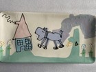 Decorative Serving Tray And Bowl Set Unique Hand Painted Cartoon Dog Signed 