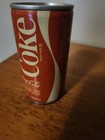 Coca-cola Vintage 12 Fl  Oz  Flat Top Steel Can Red White Soda Theme