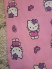 Vintage Sanrio Hello Kitty Fleece Blanket Butterflies Pink 2002