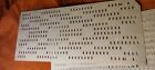 8x Vintage Mainframe Computer Perforated Punch Cards  Ibm 80- Column Card Format