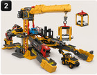 Construction Truck Playset Excavator Crane Transforming Toy Set
