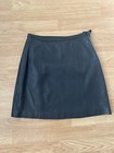 Genuine Leather Vintage The Limited America Black Skirt