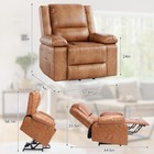 Power Lift Recliner Chair W heat   Massage  Pu Leather Recliner For Elederly Us