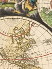 1703 World Map Historic Vintage Style Old World Wall Map Poster - 24x28