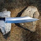 Custom Handmade Carbon Steel Blade Viking Machete Sword   Hunting Sword Camping