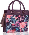 Women s Fashion Bible Cover Purse Style Blessed  Purple Floral Faux Leather  Lar