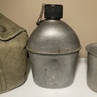 Ww2 Us Vollrath 1944 Canteen With 1944 Foley Cup   Cover Wwii Us Army