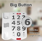 Big Button Corded Phone With Extra Loud Ringer Ld-265 In Original Box