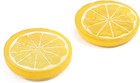 15-pack 2  Yellow Artificial Lemon Peels     Lifelike Home   Party Decoration