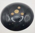 Vtg Bovano Of Cheshire Enameled Copper Mcm Cat Plate Shallow Bowl 6 25  Signed 