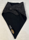 Vintage 90s Harley Davidson Vintage Leather Face Mask Bandana With Size Snaps
