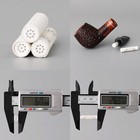 6mm Activated Carbon Filters For Tobacco Smoking Pipe Ceramic Caps Total 50pcs