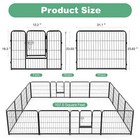Metal Dog Playpen  Panels Pet Fence  Foldable Dog Pen For Indoor Outdoor