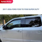 Window Visors Rain Guards For 2017-2026 Ford F250 F350 F450 F550 Super Duty
