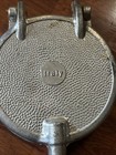 Vintage  4 Stovetop Cast Ironaluminum Pizzelle Iron  Cookie Maker