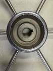 Vintage 6-spoke Marine Destoyer Boat Steering Wheel Polished Stainless Steel 18 
