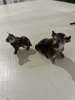 Ceramic Cow Figurines Lot Collectible Animal Miniature Set Home Decor Display