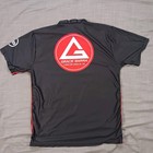 Gracie Barra Equipe Rash Guard Shirt Size Xs Black Red Short Sleeve Bjj Mma