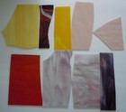 Stained Glass Remnants Large Scrap Pieces 29 8 Pounds Irridescent Spectrum Lot 1