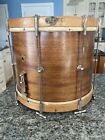 Vintage Wfl Ludwig 12x15    Parade Snare Drum Calf Skin Head Keystone Badge  l  k 
