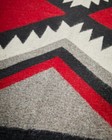 Antique Aztec Native American Indian Bohemian Navajo Wool Rug Two Grey Hill Rugs