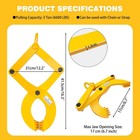 Pallet Puller 3t 6600 Lbs Capacity Pallet Jack Puller heavy Duty Single Scissor