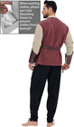 Men s Renaissance Costume High-quality Fabric Medieval Viking Outfit Halloween
