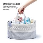 Baby Diaper Caddy Organizer 100  Cotton Rope Nursery Storage Bin For Changing Ta