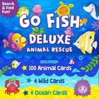 Go Fish Deluxe Animal Rescue  Family Card Game For Girls  Boys   Parents  Strate