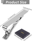 5p Tie Clips For Men  5 Different Color Tie Bar  Stainless Steel Tie Clip For Bu