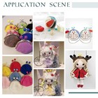 10 Color Purse Frame Bag Kiss Clasp Lock 3 3  Metal Arch Frame Coin Purse Tow   