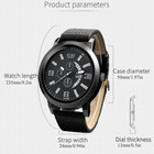 Casual Pu Leather Strap Number Date Quartz Wristwatch Fashion Men Watches