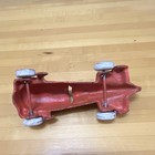 Hubley Or Similar Vintage Cast Iron Red Racer Toy Car With Driver  White Wheels