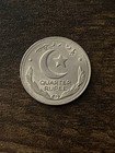1949 Pakistan 1 4 Quarter Rupee Rare Actual Coin Tb9455 