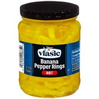 6 Pack Hot Banana Pepper Rings Pickled Sliced Crunchy Deli Topping 12oz Jar New